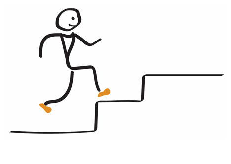 Symbolische Treppe